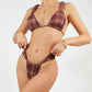 Cherry Cola Plaid Scrunch Top